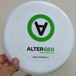 Фрисби с логотипом AlterGeo